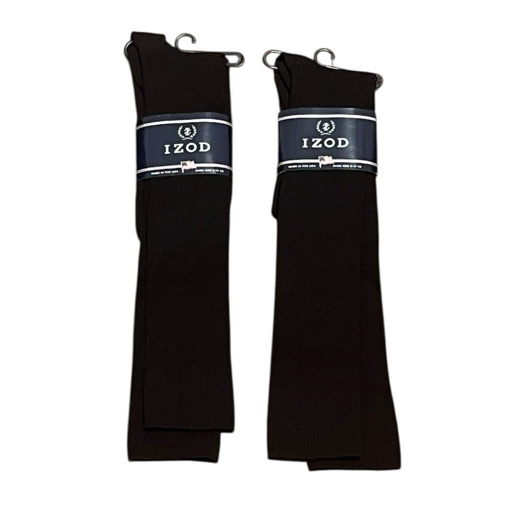 IZOD Men's Classic Black Dress‎ Socks